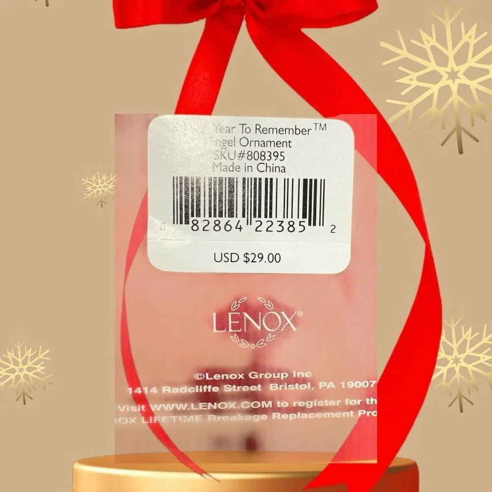 Lenox White Angel‎ Ornament 2009
